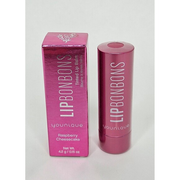 Younique Lip Bon Bons Tinted Lip Balm Raspberry Cheesecake .15oz New in Box - Picture 1 of 4